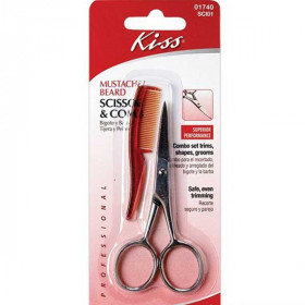KISS MUSTACHE BEARD SCISSOR & COMB SCI01 KISS MUSTACHE BEARD SCISSOR & COMB SCI01